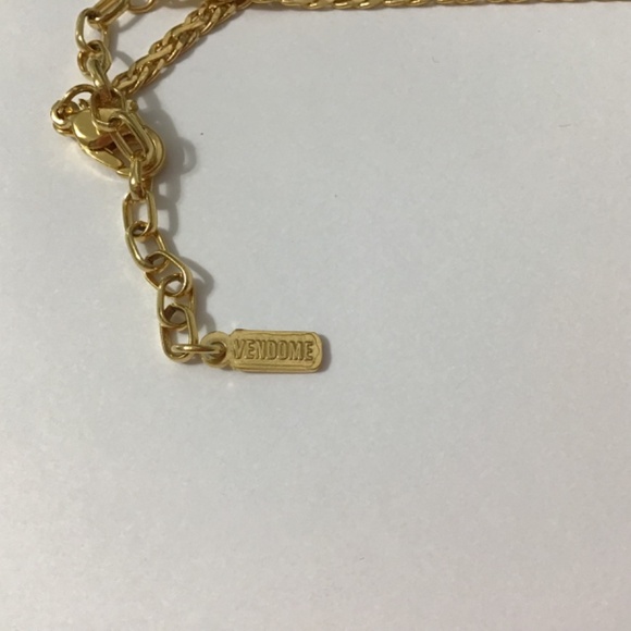 VTG Vendome Faux Pearl and Clear Rhinestone Necklace - Picture 4 of 5